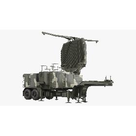 Phased Array Aquisition Radar 64N6 Camouflage Rigged model